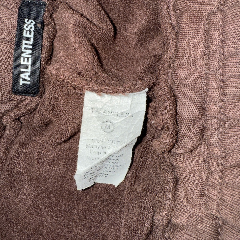 TALENTLESS Women's Chocolate Athletic Shorts - Picture 5 of 7